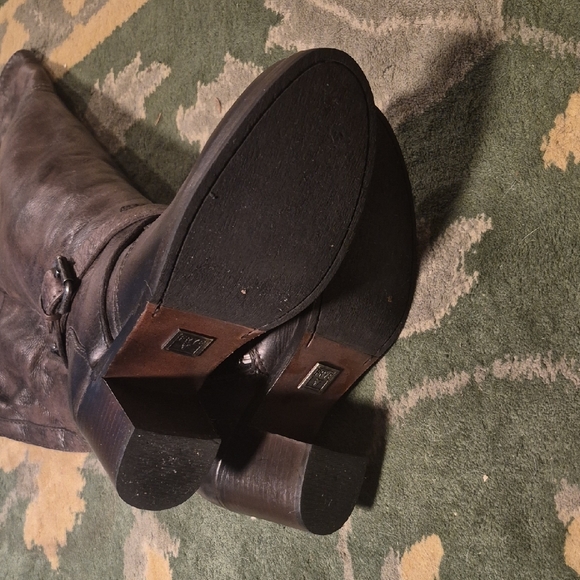 Frye Dark Brown Over the Knee Leather Boots